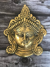 Load image into Gallery viewer, Wall hanging face of Durga (Pure Brass)