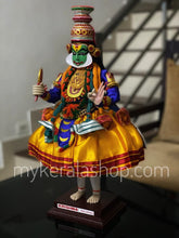 Load image into Gallery viewer, Kathakali Figurine - Handmade Traditional Decorative Wooden miniature lifelike form of a Kathakali dancer