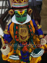 Load image into Gallery viewer, Kathakali Figurine - Handmade Traditional Decorative Wooden miniature lifelike form of a Kathakali dancer