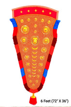 Load image into Gallery viewer, Kerala Traditional Nettipattam (Elephant Caparison) - Custom Design Options -6 Feet