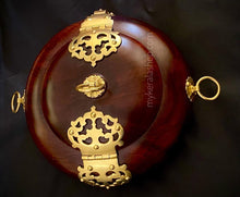 Load image into Gallery viewer, traditional kerala cheppu - handmade wood craft from rosewood roots nettur petti