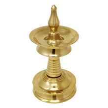 Load image into Gallery viewer, Brass Nilavilakku ( traditional oil lamp from kerala )
