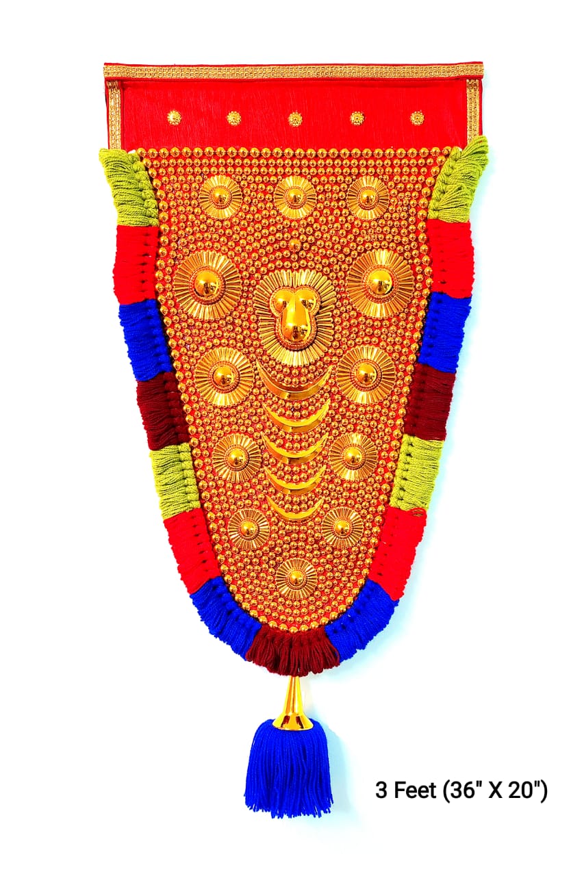 Kerala Traditional Nettipattam (Elephant Caparison) - 3 Feet